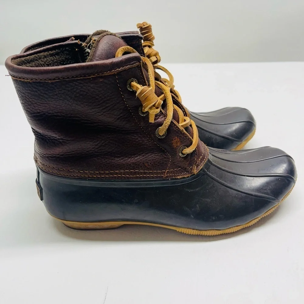Sperry womens duck waterproof rubber boots size 8